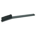 Weiler Scratch Brush, Straight Black Nylon Fill, Plastic Block, 4 x 15 Rows 99383